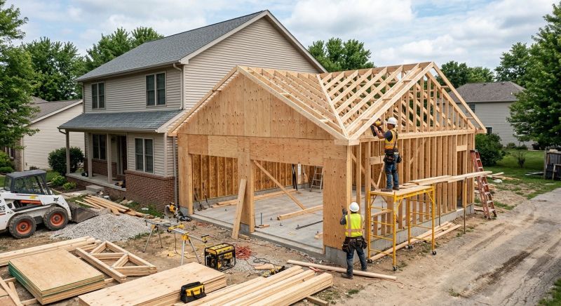 Attached Garage Construction in South Houston, TX