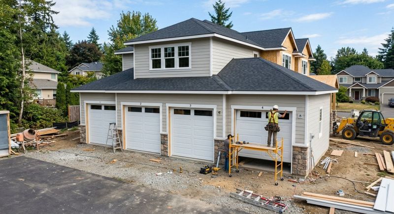Four Car Garage Installation in Conroe, TX