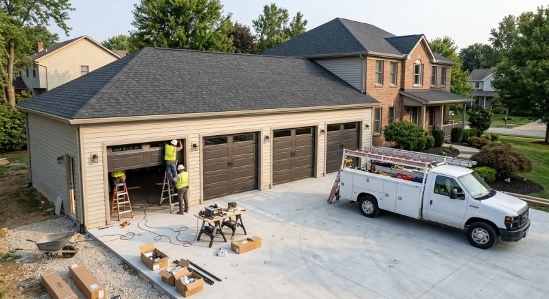 Three Car Garage Installation in Conroe, TX