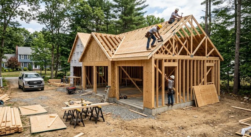 Wood Garage Installation in Katy, TX