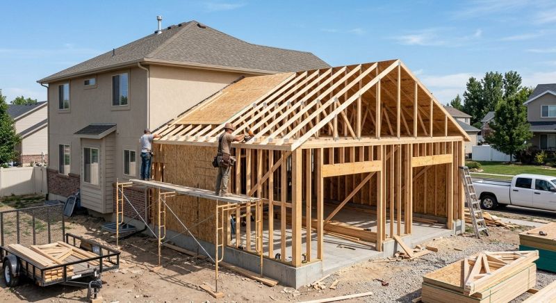 Two Story Garage Construction in Charleston, SC