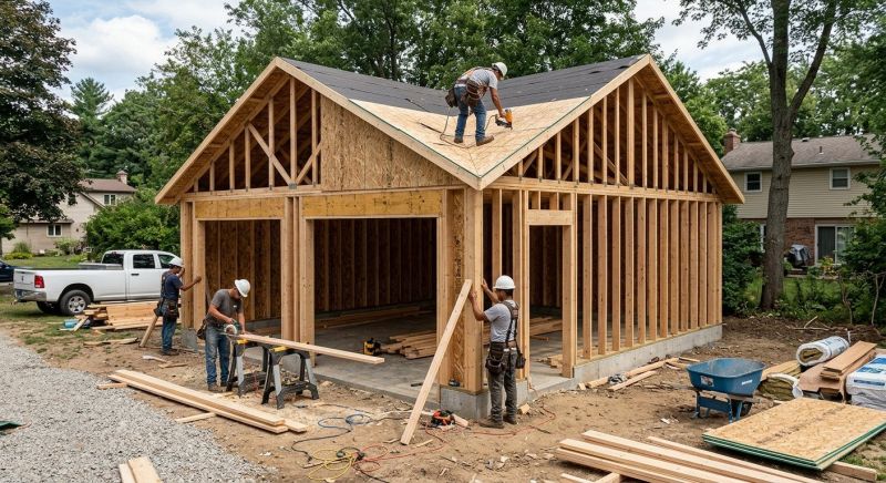 Wood Garage Installation in Cypress, TX